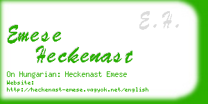 emese heckenast business card